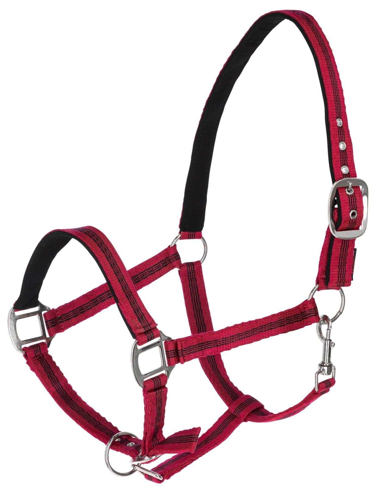 Halter Mustang, Pony 2x adjustable, red/black