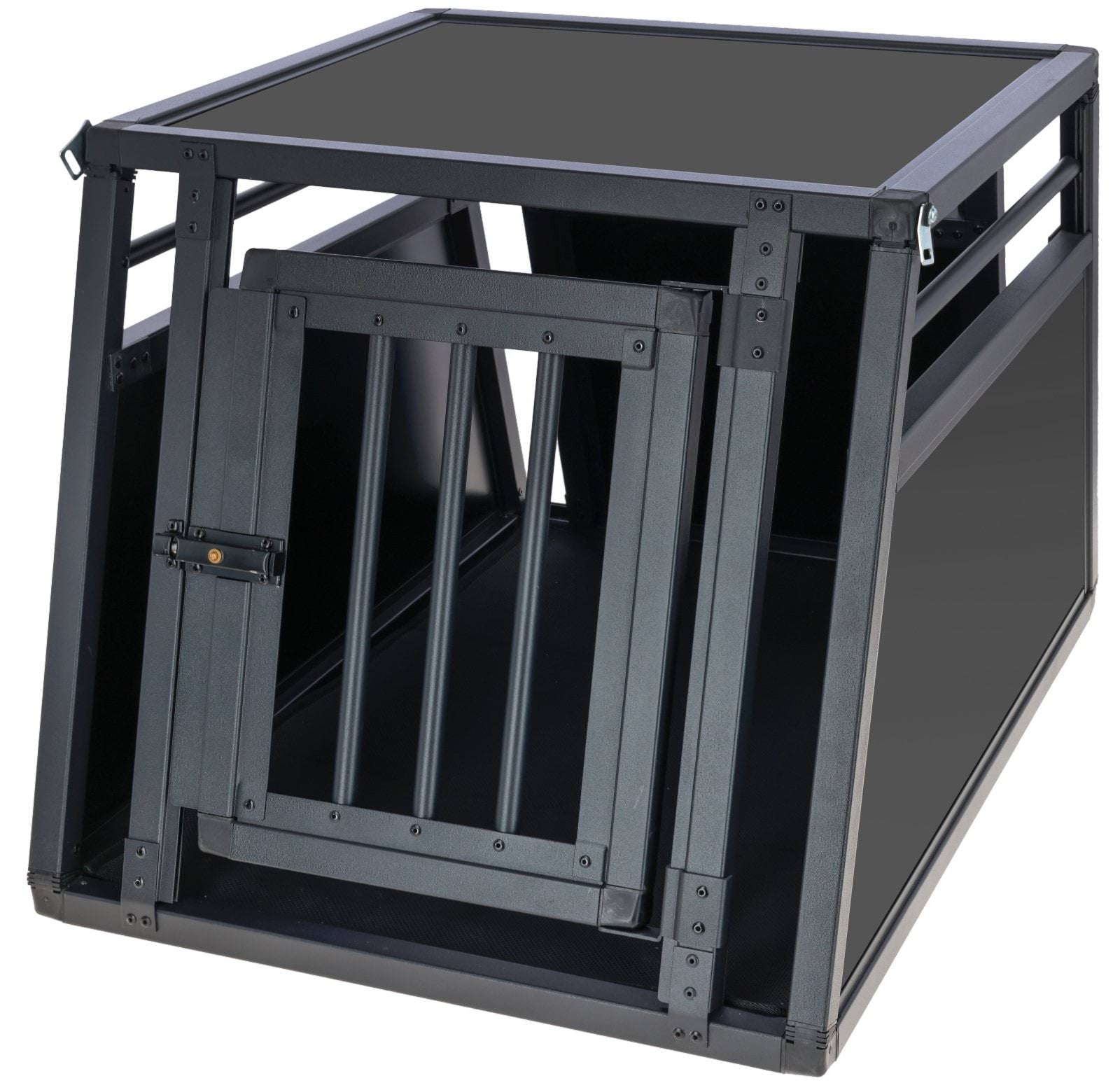 Transp. Box Vacation, alumin. 77 x 55 x 50 cm, graphite