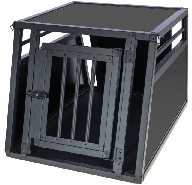 Transp. Box Vacation, alumin. 77 x 55 x 50 cm, graphite