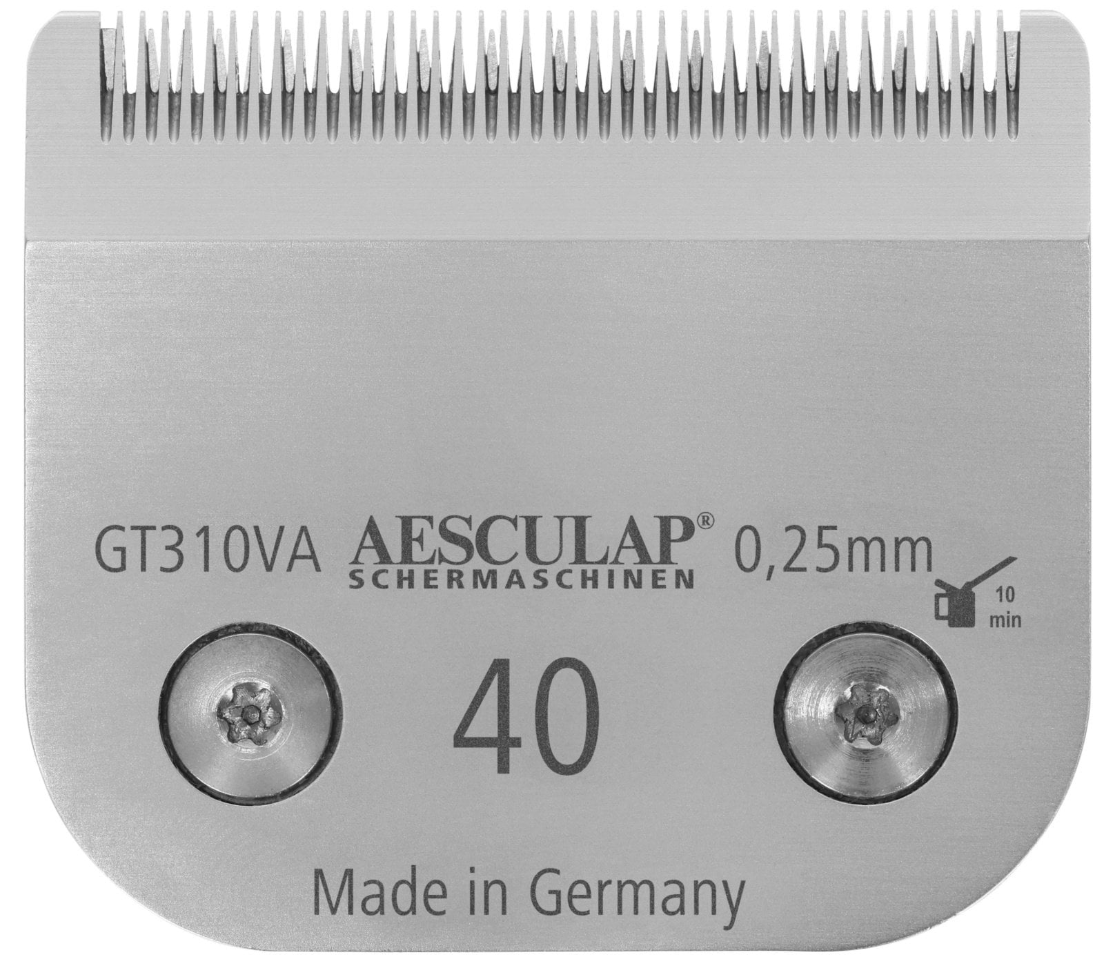 Лезо для машинки для стрижки, система SnapOn, нержавіюча сталь, № 40, 0,25 мм, Aesculap