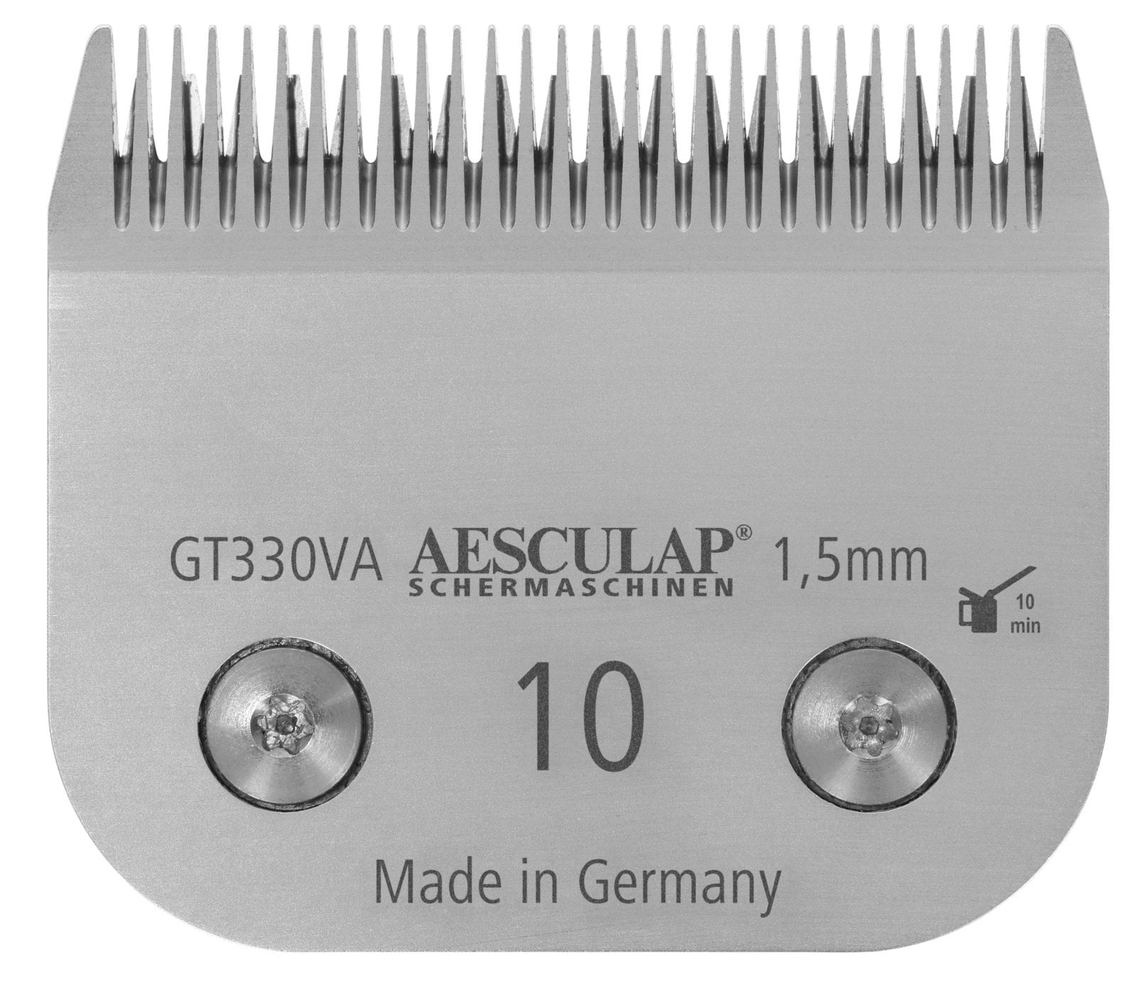 Лезо для машинки для стрижки, система SnapOn, нержавіюча сталь, № 10, 1,5 мм, Aesculap