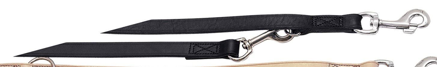 Leather dog leash Vegas, 200 cm x 18 mm, black, Kerbl