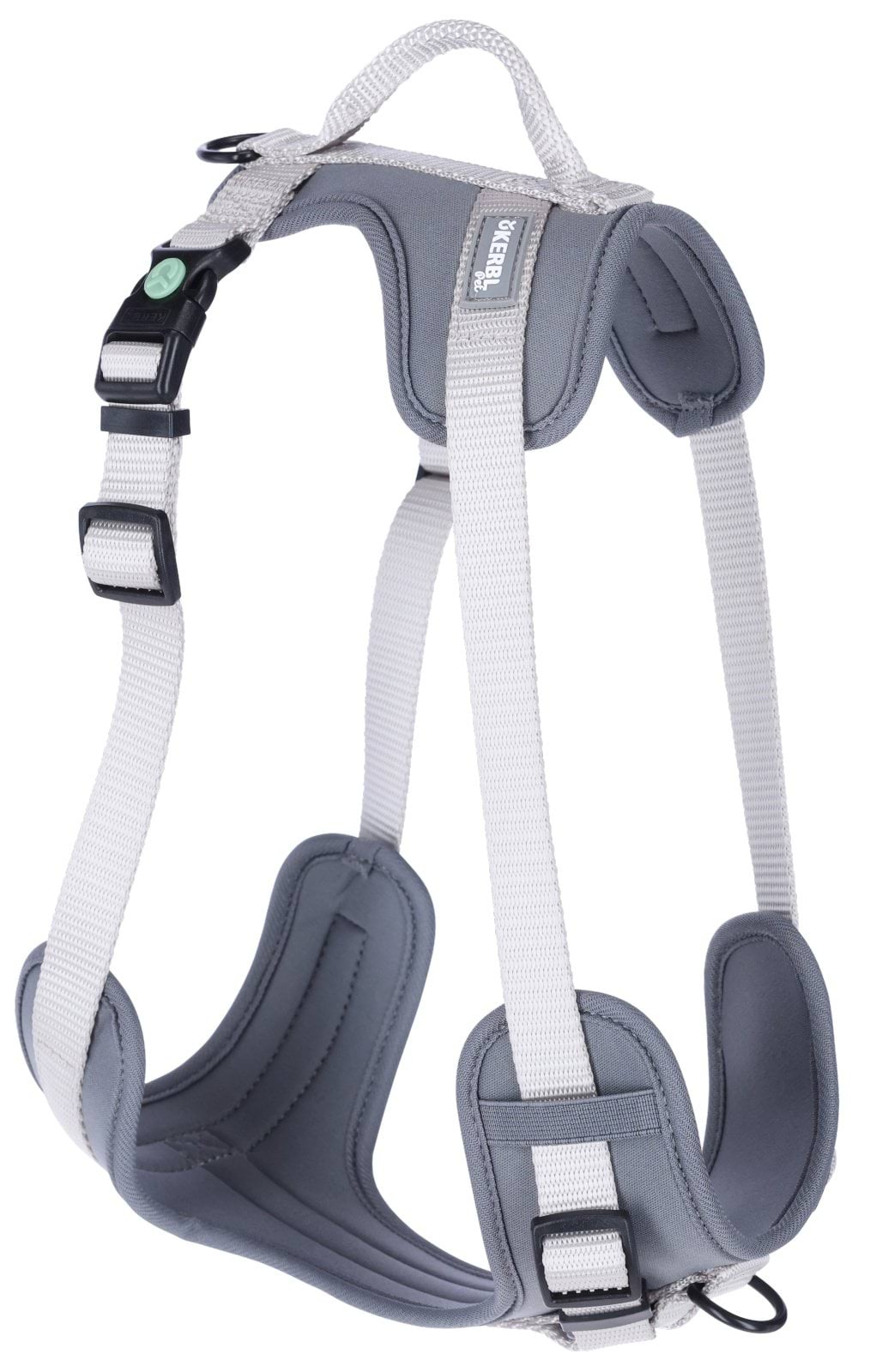 Dog harness Fitty, grey, 20mm x 38 - 62cm