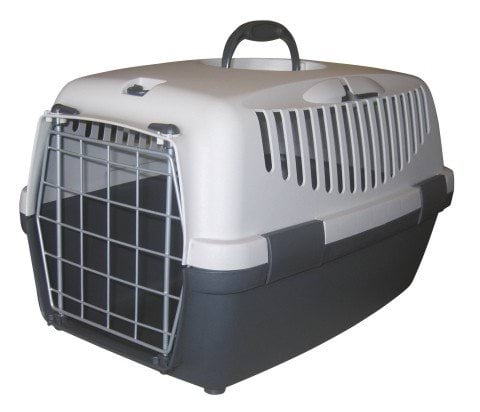 Pet carrier Gulliver 2 with metal door, 55 x 36 x 35 cm, gray, 8 kg, Stefanplast