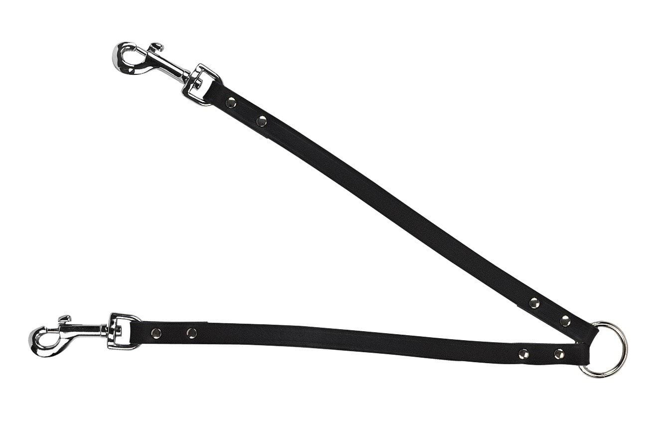 Double leather dog leash Vegas, 30 cm x 12 mm, Kerbl