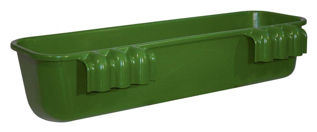 Feed trough long, 42 litre, f. hooking in, 100 x 35 x 24 cm