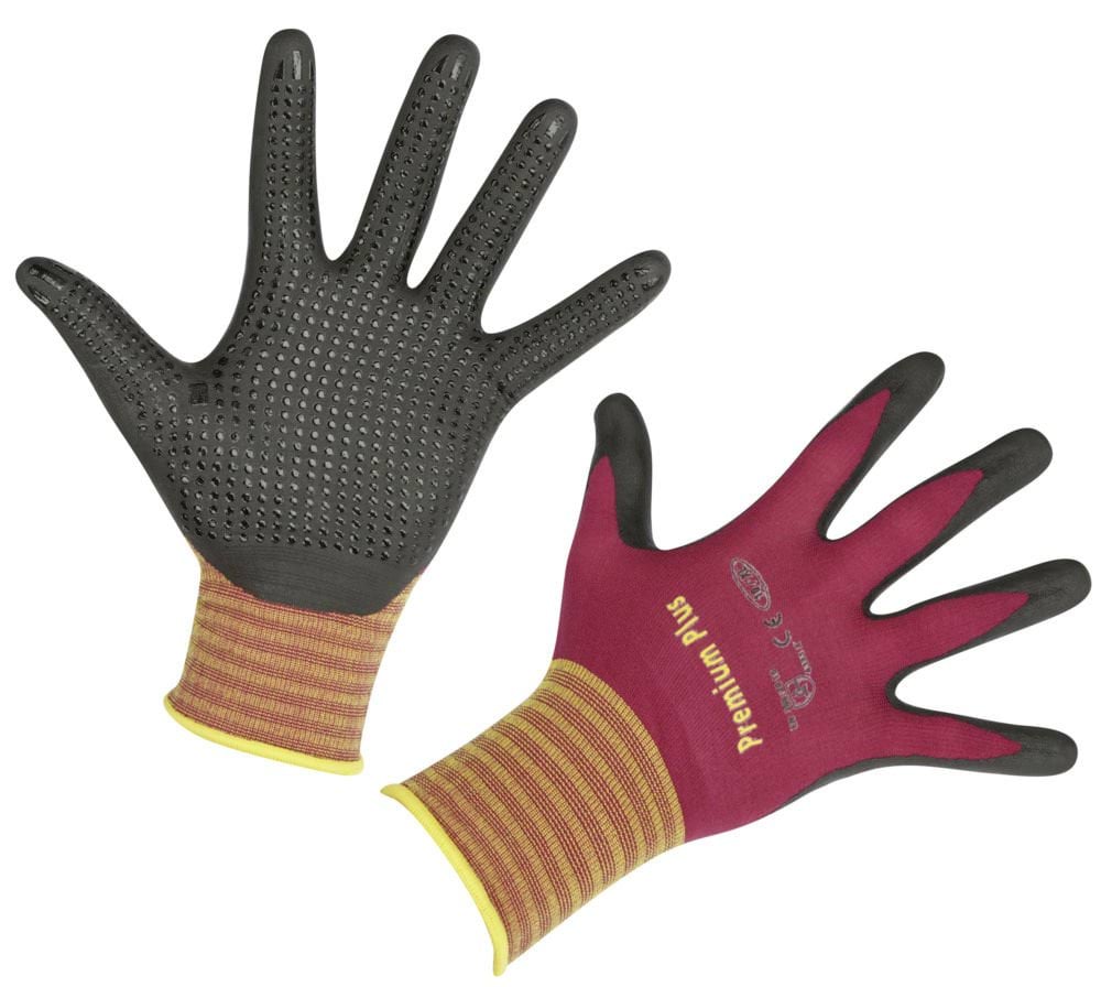 Nylon finely knitted glove Premium Plus, size 10