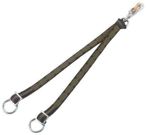 Floor belt double, 60cm with safety snap