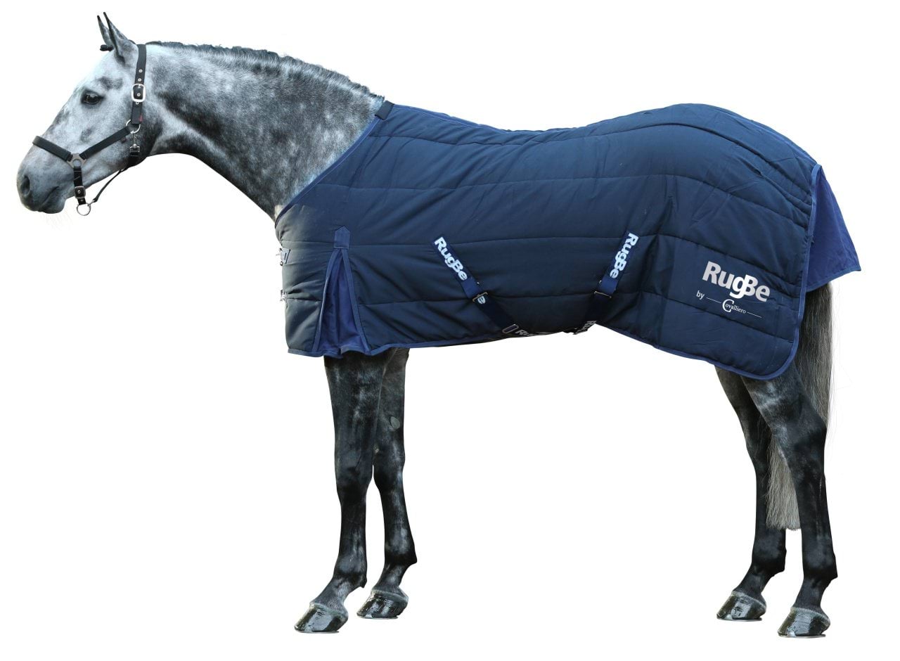 Stable Horse Blkt RugBe Indoor 155 cm, blue