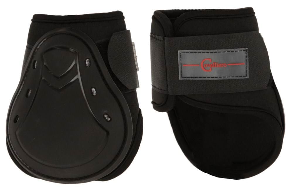 Ногавки для коня TecAir, задні, чорні, розмір Cob, 2 шт, Covalliero