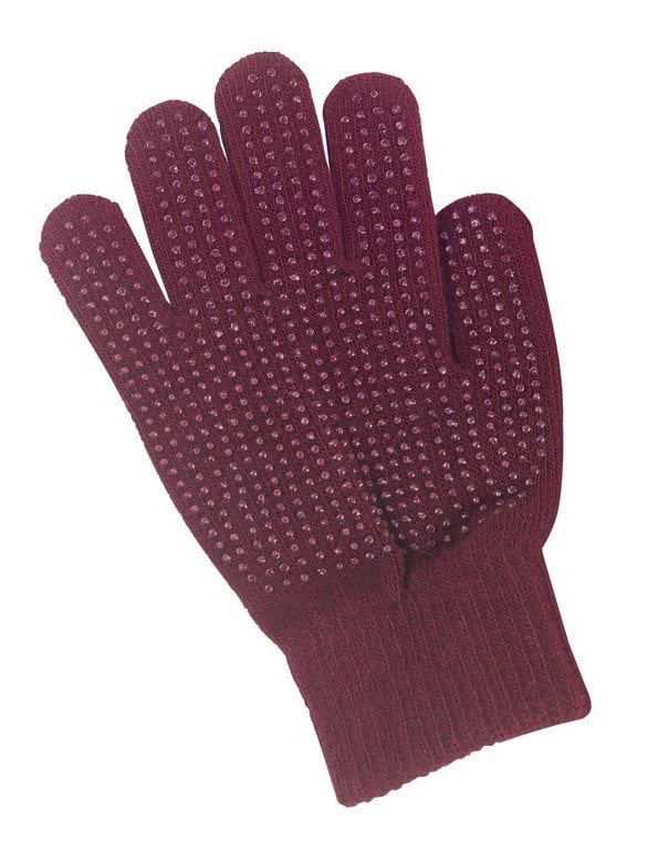 Riding glove Magic Grippy for children, bordeaux