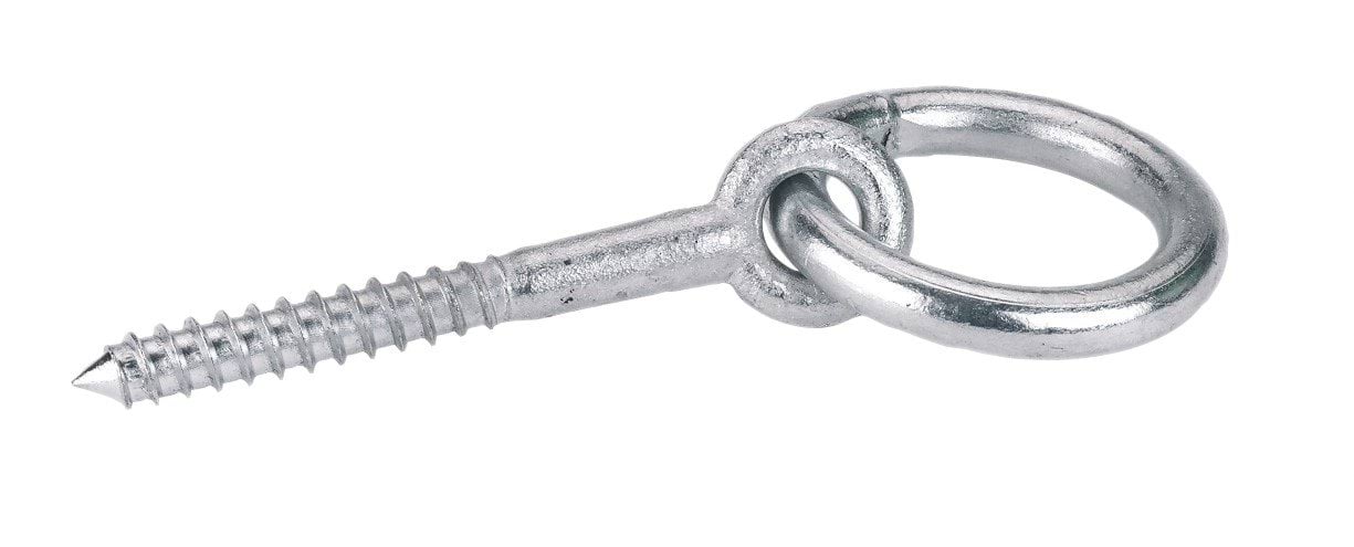 Eye bolt with wood screw 10mm/ 80mm, galvanized