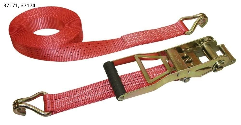Ratschenzurrgurt 2-teilig, rot 50mm / 10m