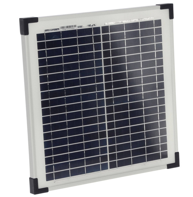 solar panel 15W incl. holder with croc-clip