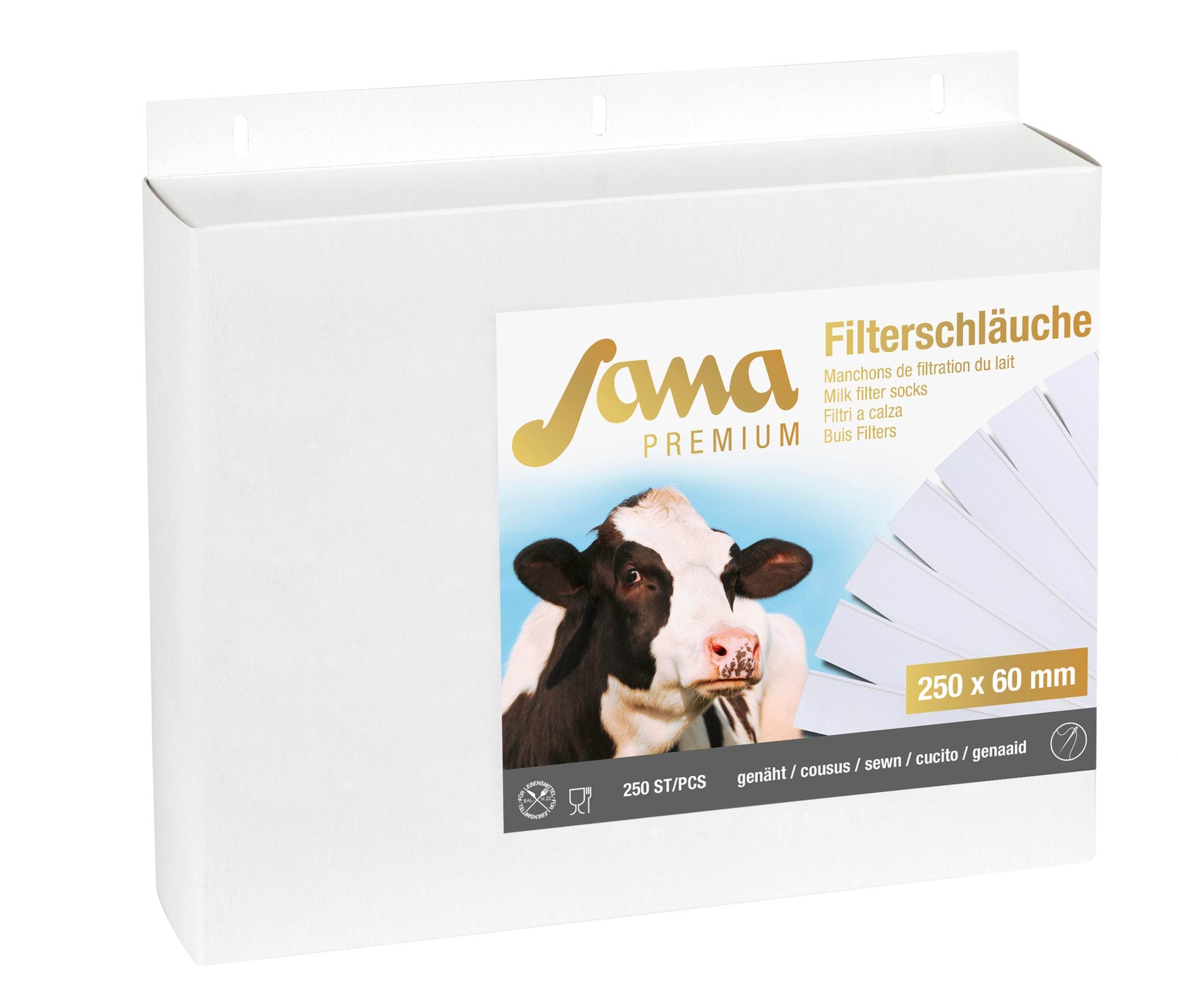 Milk Filter Sana Premium250x57 Sewn, 250pcs