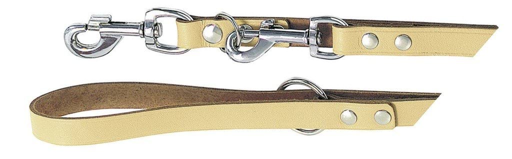Leather training dog leash Mexica, 200 cm x 18 mm, natural, Kerbl