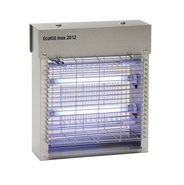 Инсектицидная лампа (уничтожитель насекомых) EcoKill Inox 2012, 2 x 6 W, синие лампы, Kerbl