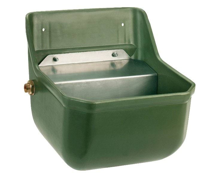 Water trough with float valve