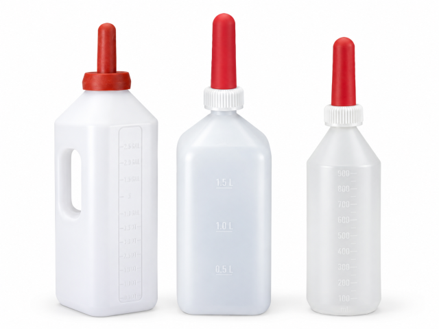 Calf feeding bottle with teat, various capacities, Kerbl