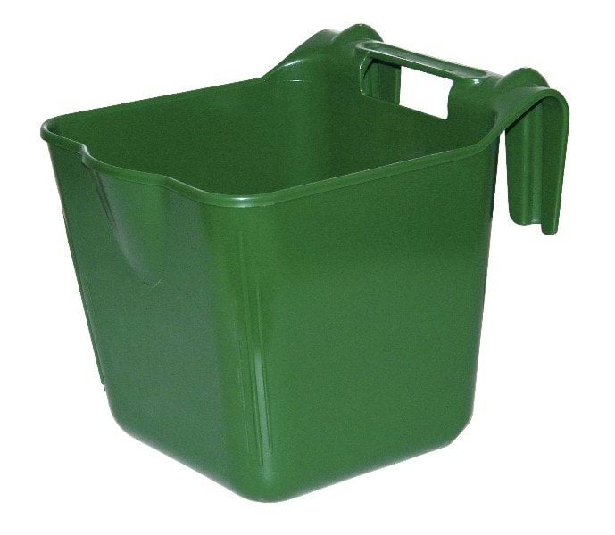 Feed trough for mounting HangOn, green, 13 litre