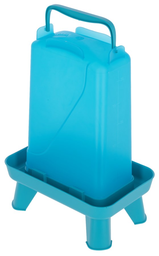 Rectangular poultry drinker 3.5 l, plastic, blue, Kerbl