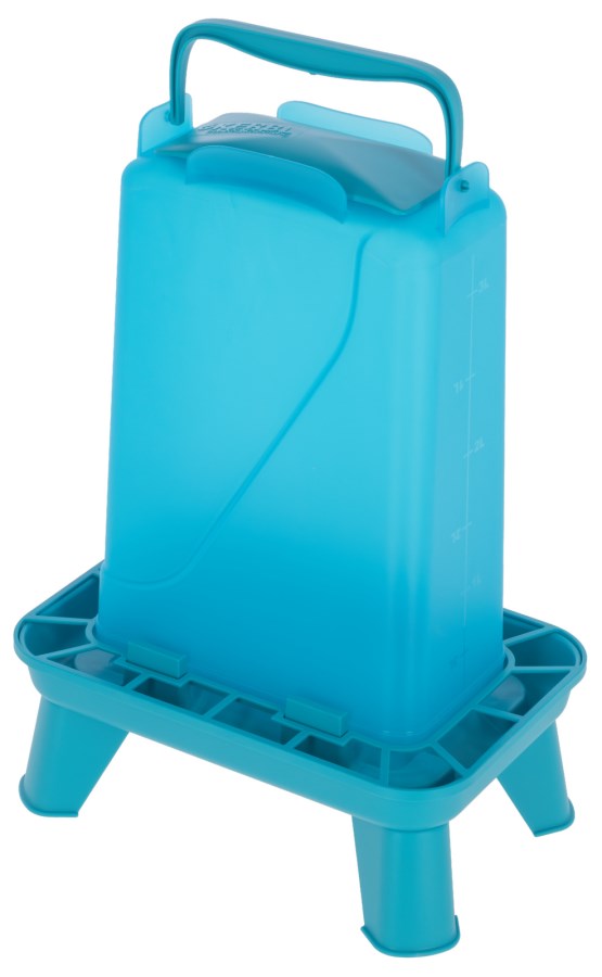 Rectangular poultry feeder 3.5 l, plastic, blue, Kerbl