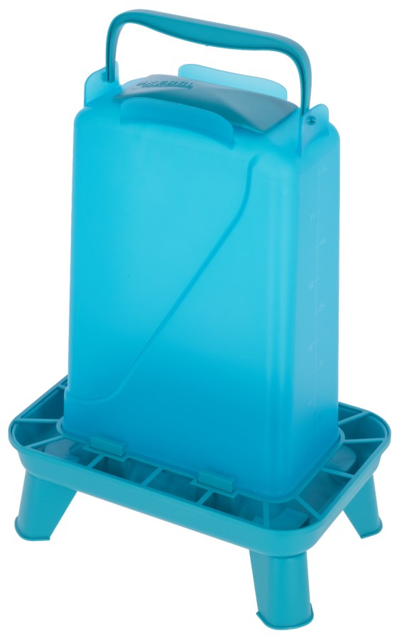 Rectangular poultry feeder 5.5 l, plastic, blue, Kerbl