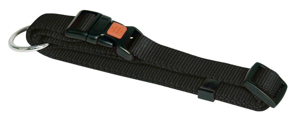 Dog collar Miami, 20 - 35 cm x 10 mm, black, Kerbl