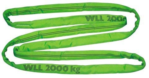 Round loop double covered, circ. 5 m, 4000 kg, green