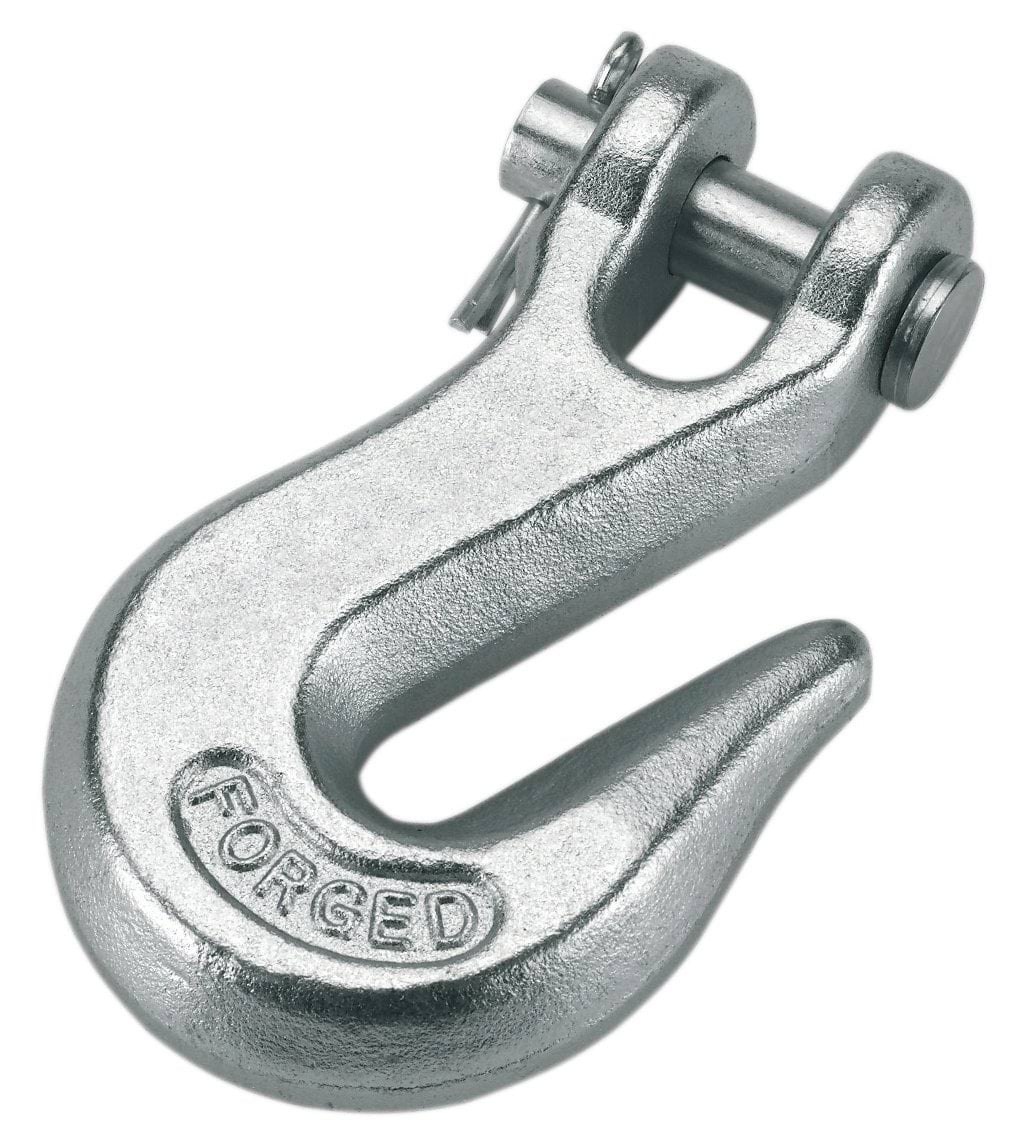 Hook with clevis grab 3/8" 10mm