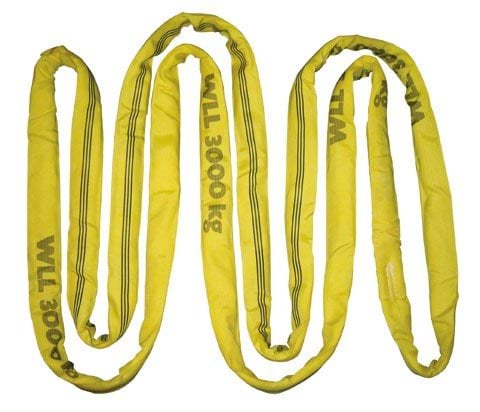 Round loop double covered, circ. 6 m, 6000 kg, yellow