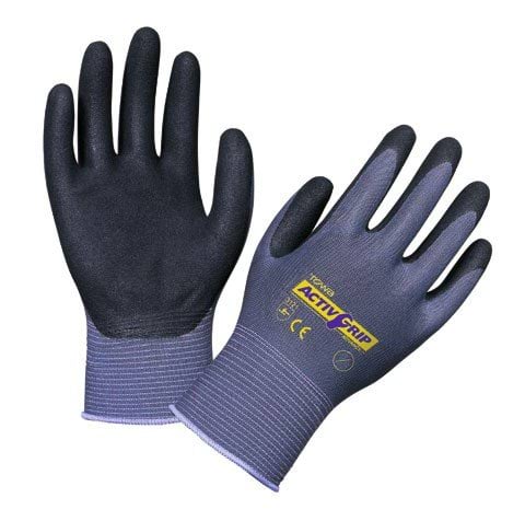 Glove ActivGrip Advance, nylon, nitrile coated, size 7