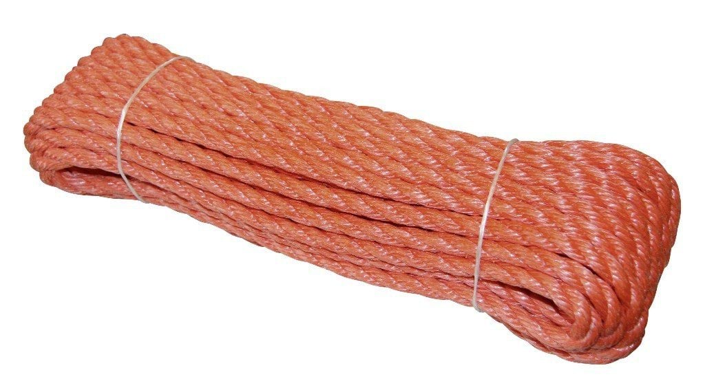 Poly rope Ø 12 mm, 250 kg 20 m coil, orange