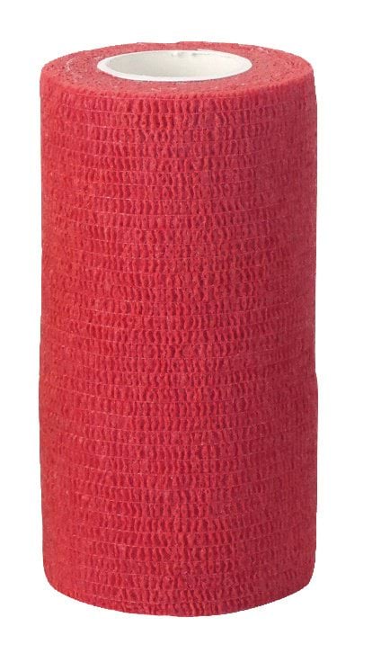 Cohesive bandage EquiLastic 10cm x 4,5m, red