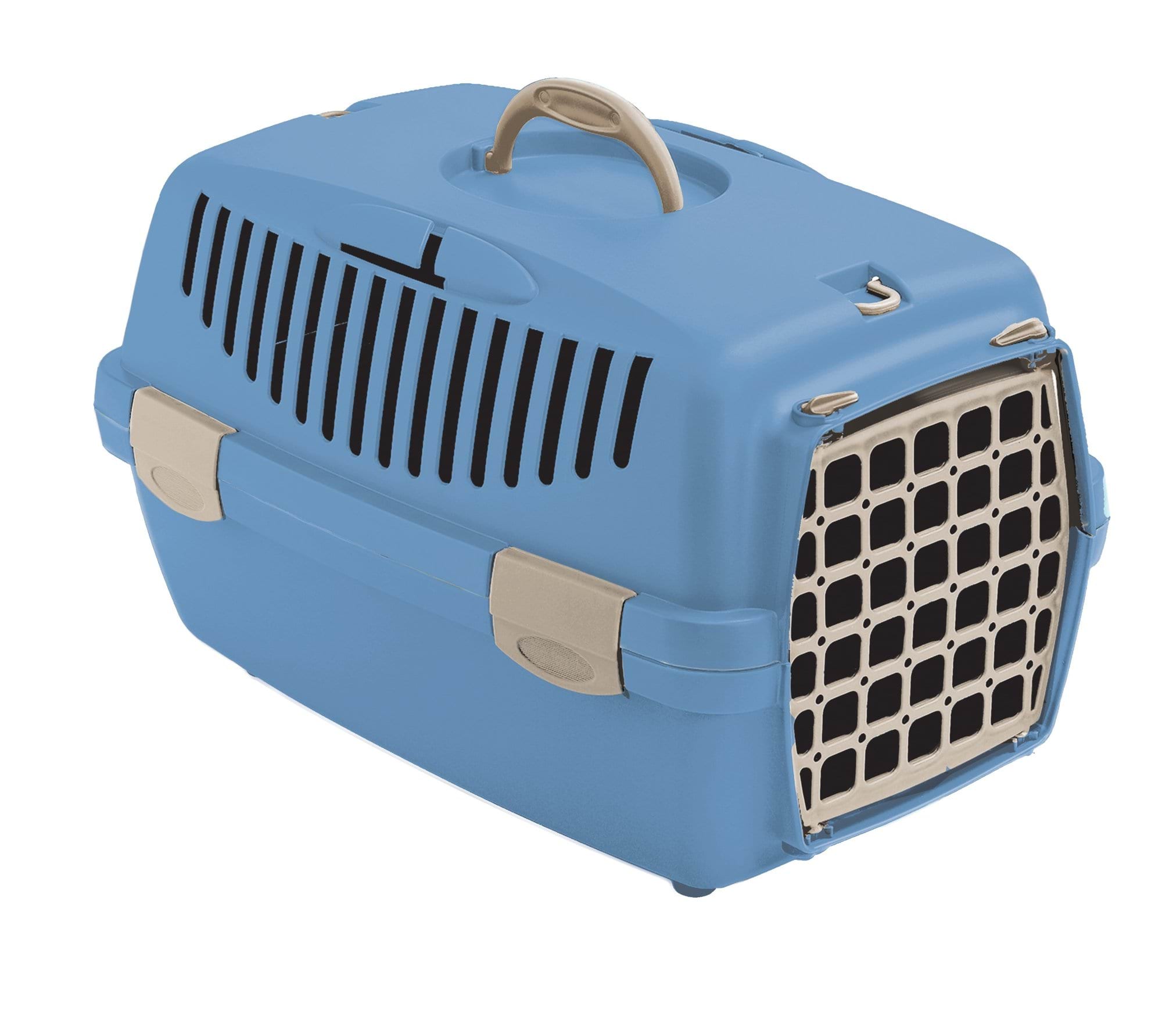 Pet carriers Gulliver 1 with plastic door, 48 x 32 x 31 cm, nordic sky, 6 kg, Stefanplast