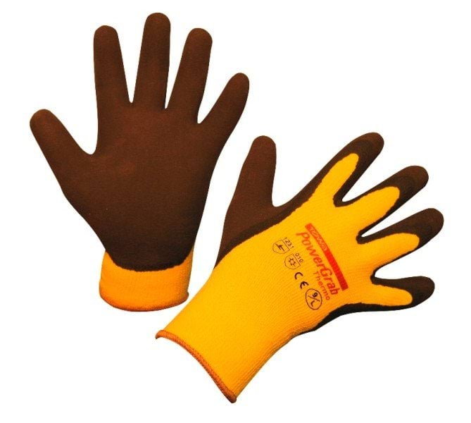 Winter glove PowerGrab Thermo, yellow, size 7