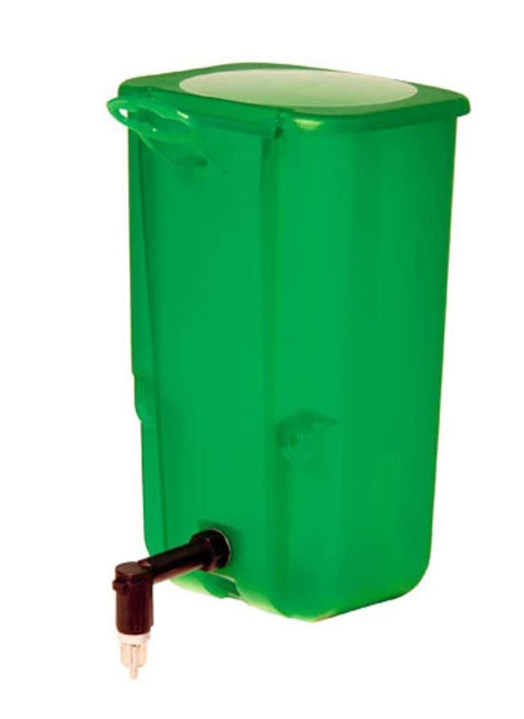 Rabbit drinking trough 1000ml, plastic, green