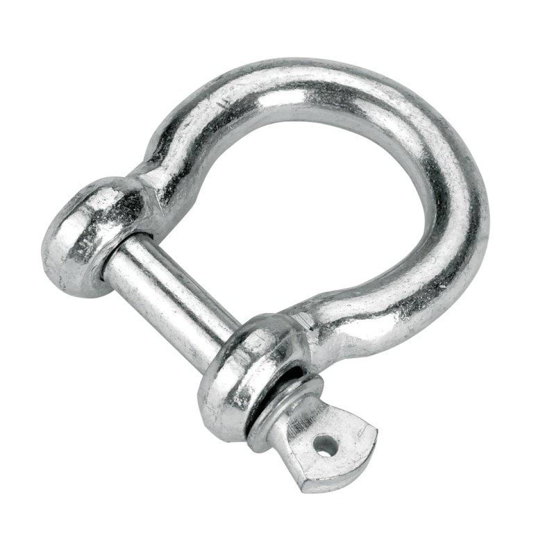Chain shackles rounded, 3/8" 10mm, galvanized