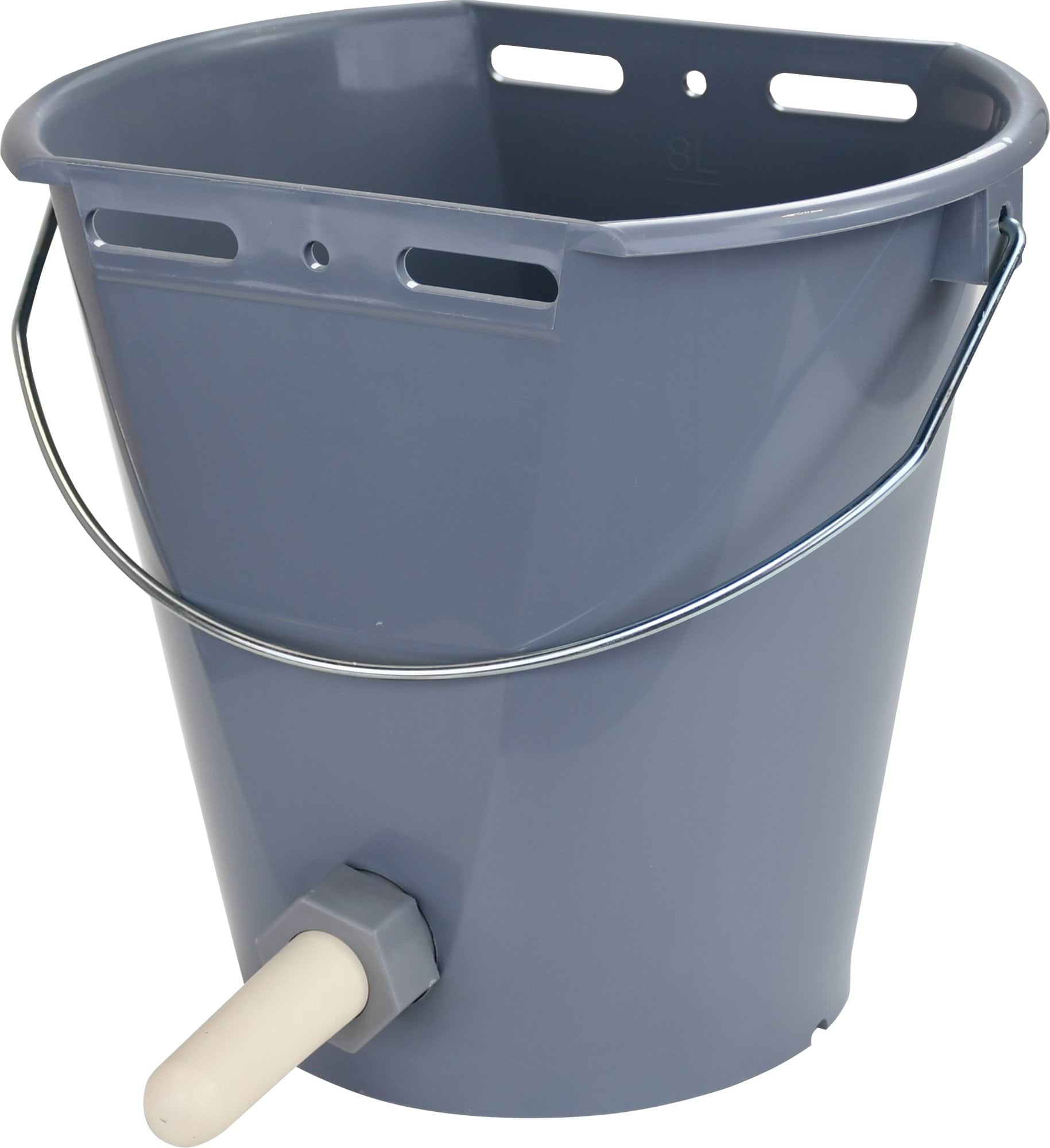 Calf feeding bucket, plastic, full set