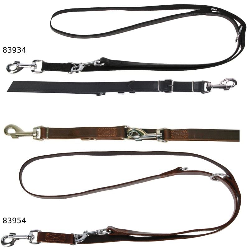 Vegas leather dog leash, 240 cm x 22 mm, Kerbl