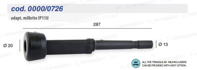 Соскова гума тип SAC IP11U 0000/0726, трикутна, 4 шт, Spaggiari