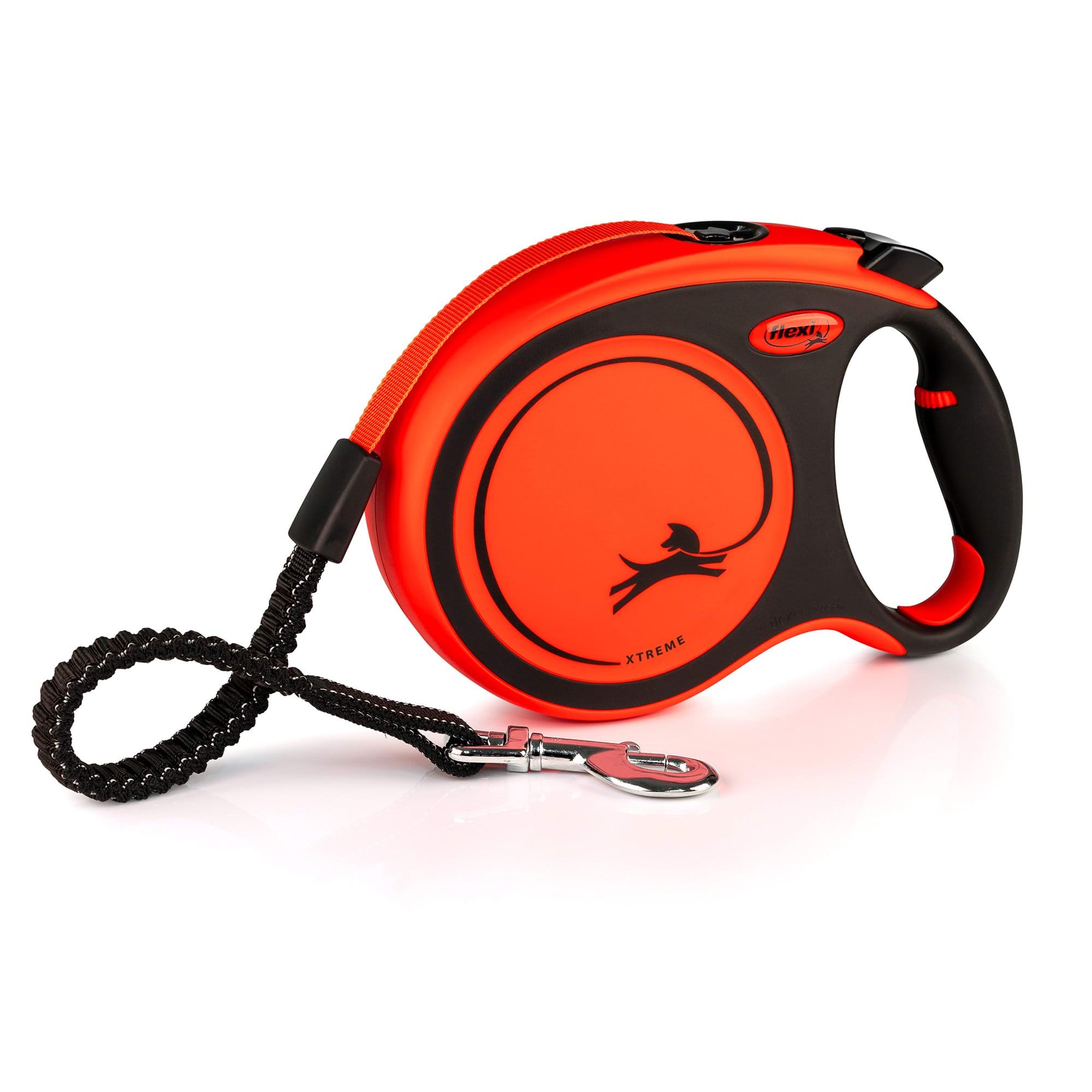 Dog leash Flexi Xtreme, tape, orange, size L, 8 m, 55 kg