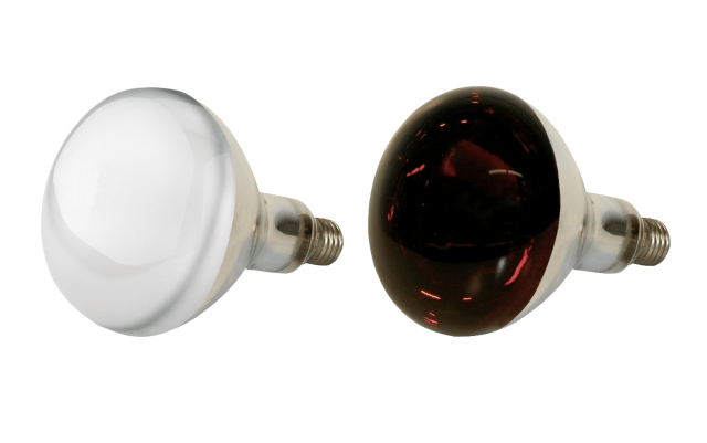 Infra-red heater, 150 - 250 W bulb, toughened glass, white/red, Kerbl