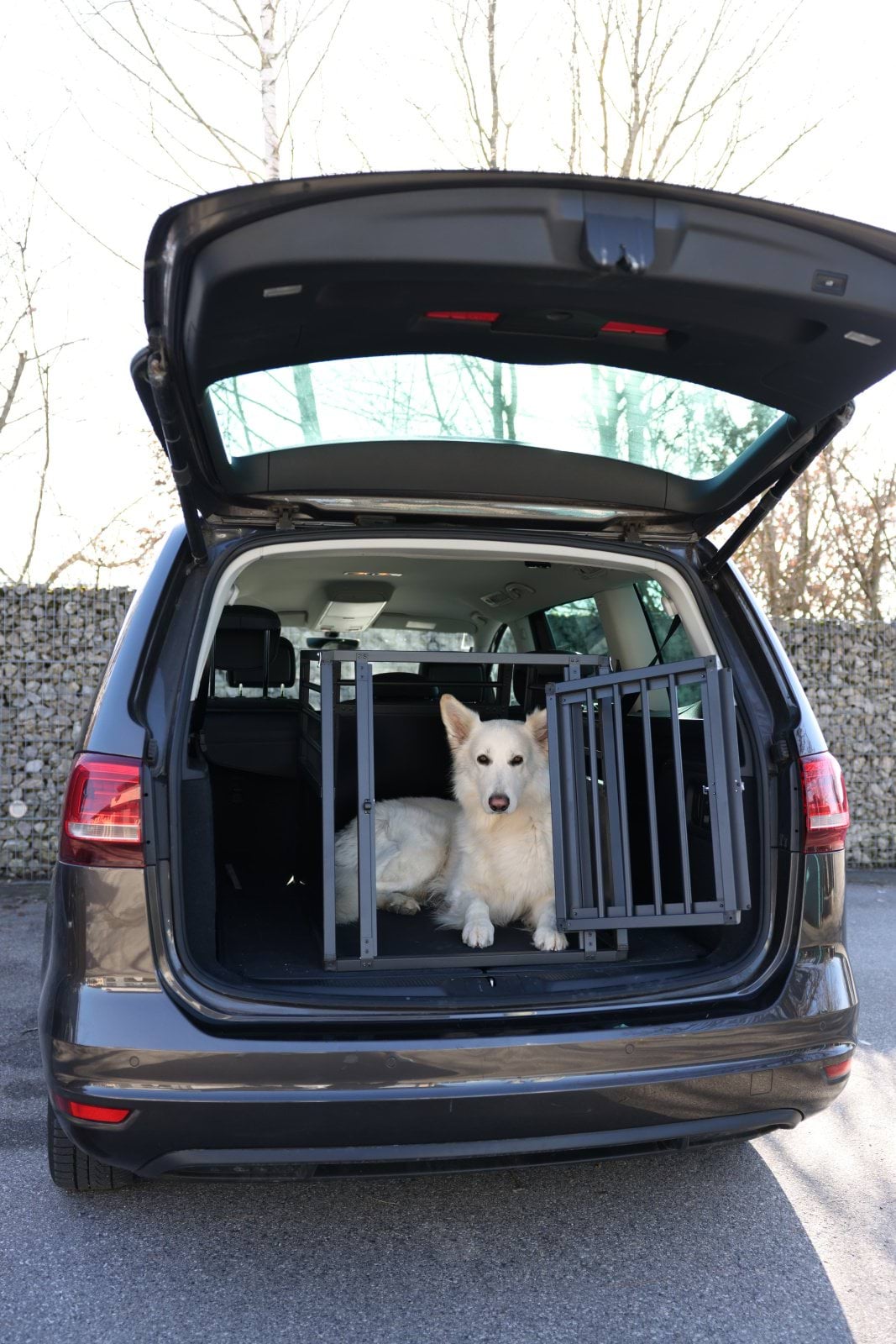 Transporter w bagażniku auta